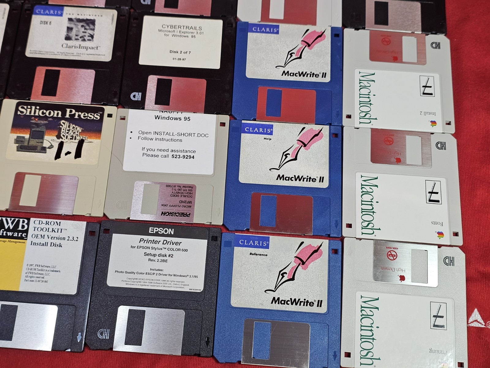 Vintage Classic Apple Macintosh System Software Floppy Disks Huge Lot Computing