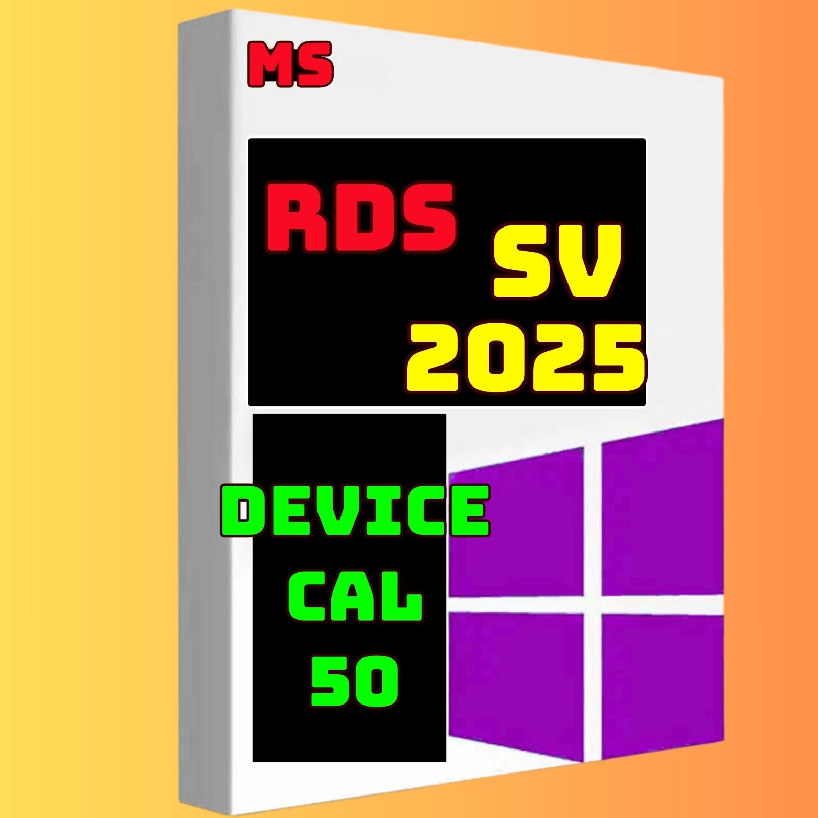 Rds Device Cal 50 , Desktop Remote Service – for SV 2025 set up, Rdp 50