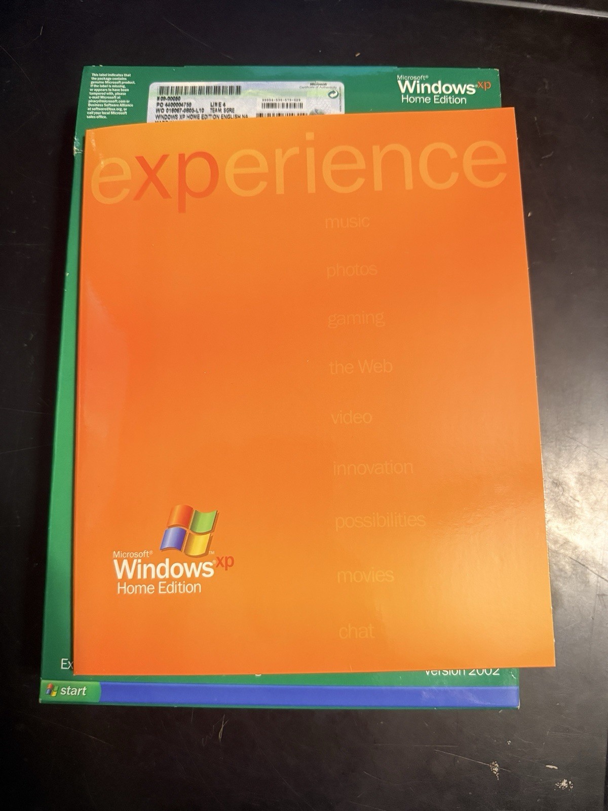 Microsoft Windows XP Home Edition Upgrade Retail Package 2002 New Open Box VTG