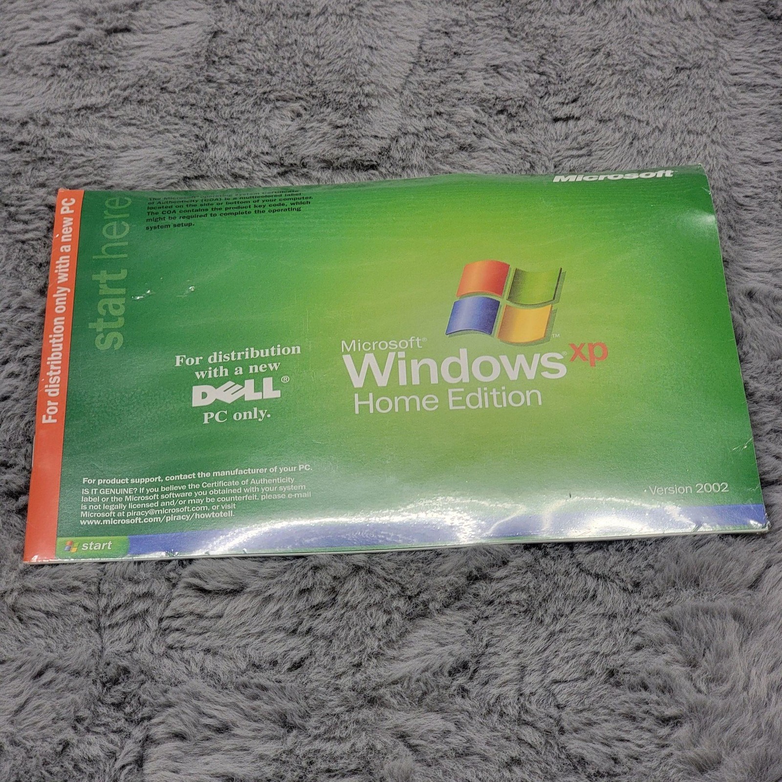 2002 Microsoft Windows XP Home Reinstallation CD Dell OEM SP1 OS