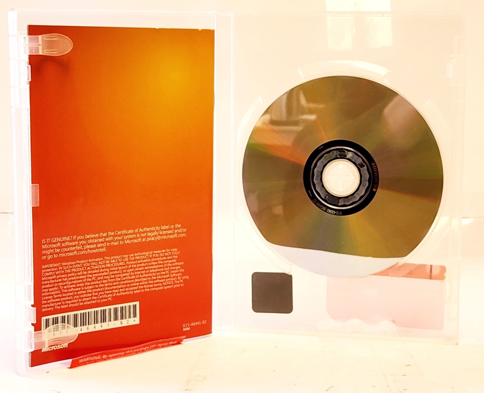 MICROSOFT WINDOWS 7 PRO 32 BIT SP1 OEM SYSTEM BUILDER PACK, W/ COA KEY (USED)