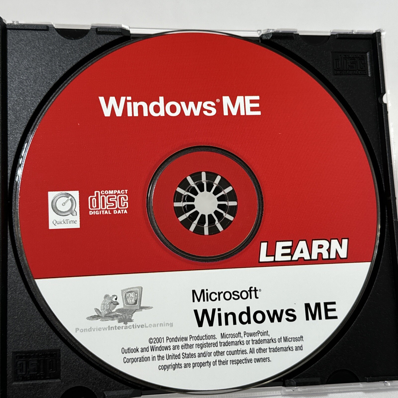 2001 Microsoft Windows Me Learn Disc Only Disc Mint Condition