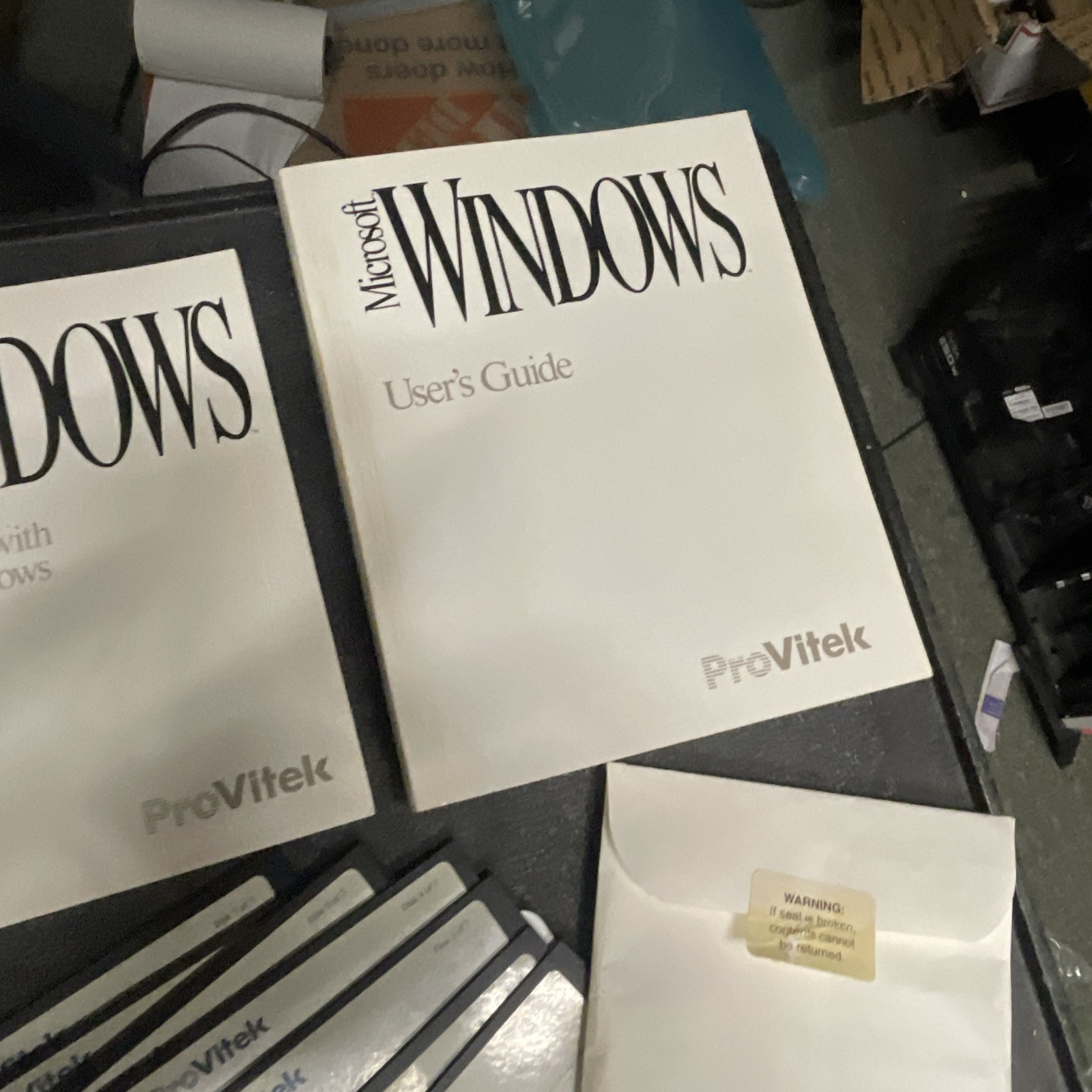 Microsoft Windows 3.1 Operating System 5.25″ Floppy Diskettes Big Box ProVitek