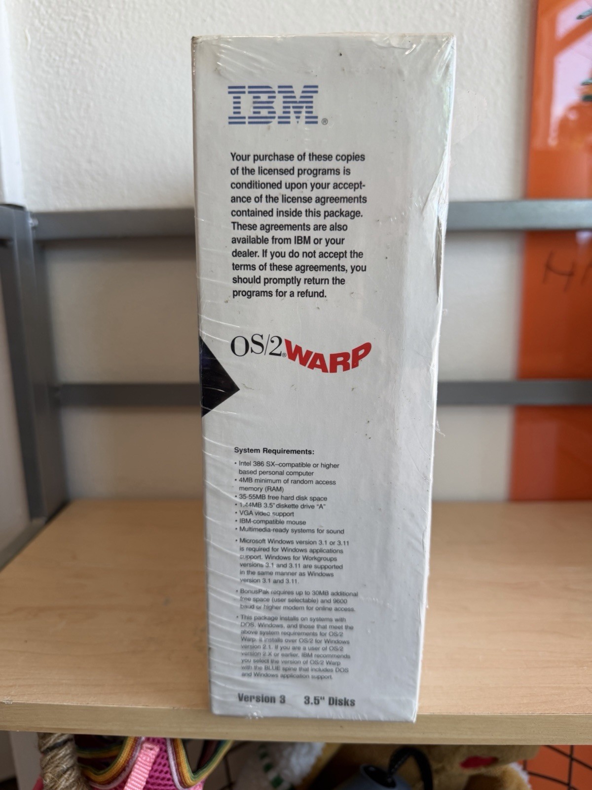 NEW SEALED IBM OS/2 Warp Connect Version 3 3.5″ Disk Vintage Computer Software