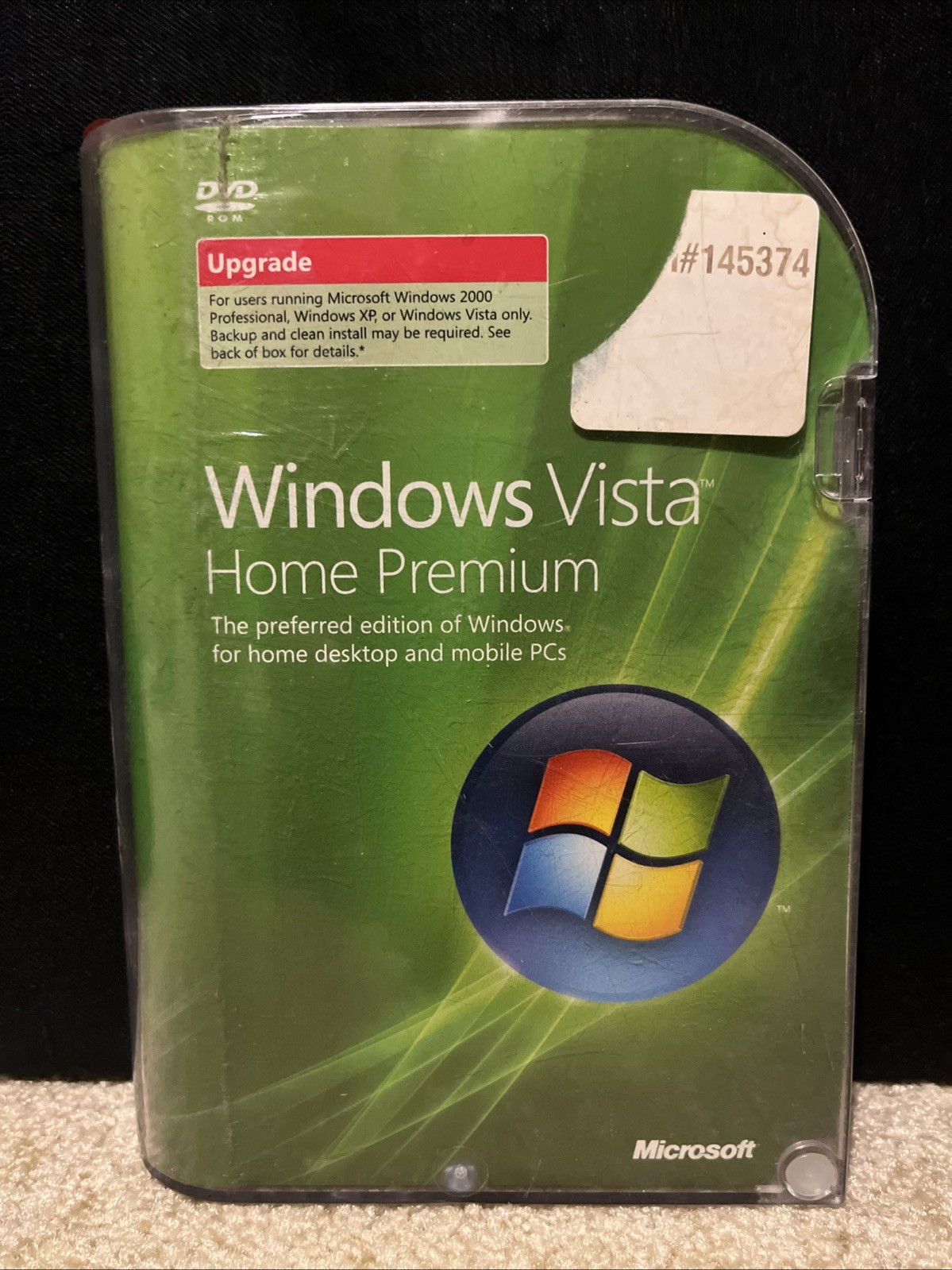 Microsoft Windows VISTA Home Premium UPGRADE DVD Software w/ Product Key