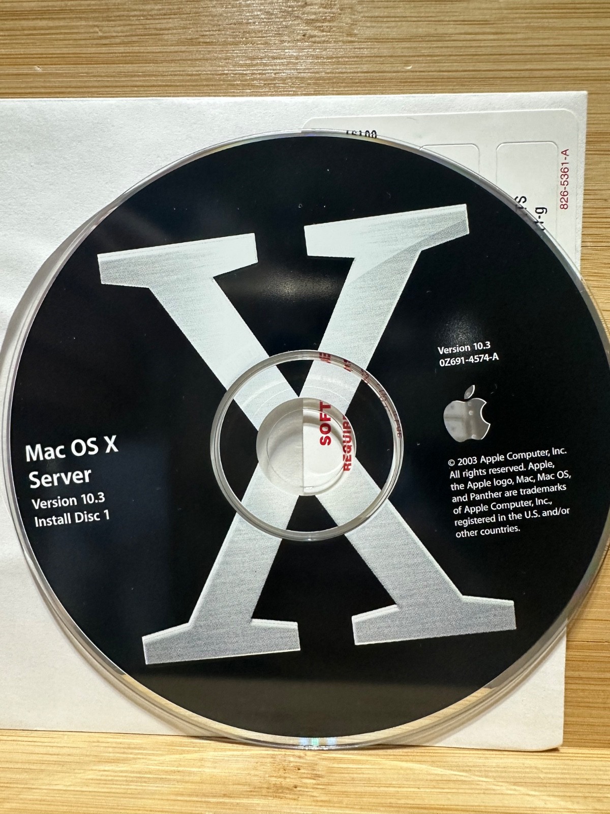 Apple Mac OS X Server 10.3 Panther Unlimited Clients, Activation Key M9236Z/A