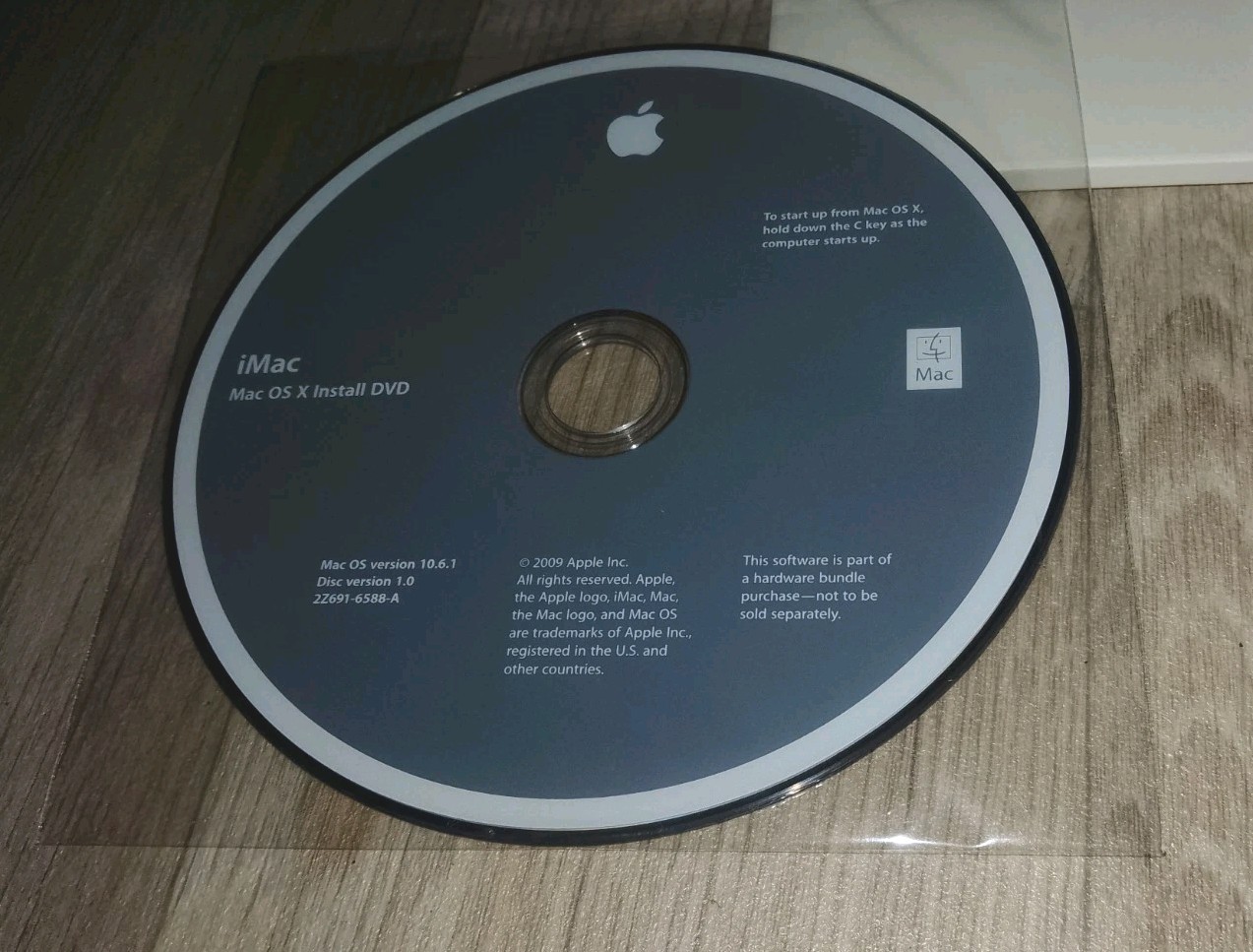 Apple Mac OS X 10.6.1 DVDs 2Z691-6588-A 2Z691-6589-A iMac 21.5′′ Late 2009 A1311
