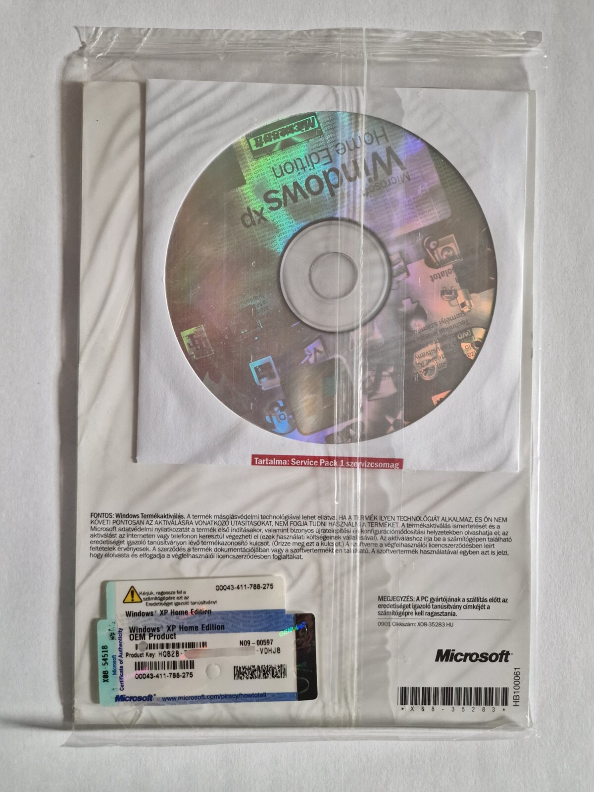 Microsoft Windows XP Home Edition – Upgrade