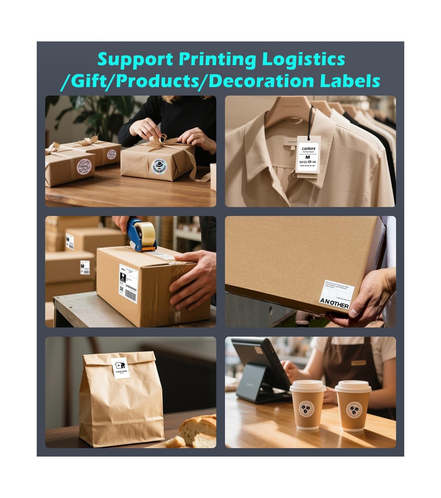 ORGBRO Bluetooth Thermal Shipping Label Printer, Z1-Plus Wirele… USA FAST SHIP