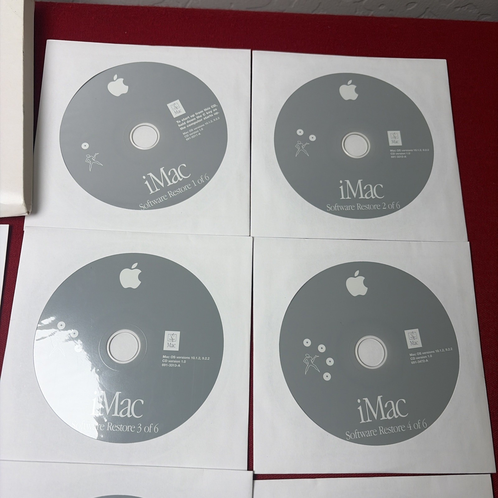 Apple iMac OS 9 Restore Install Applications Games Software Disc Set 12