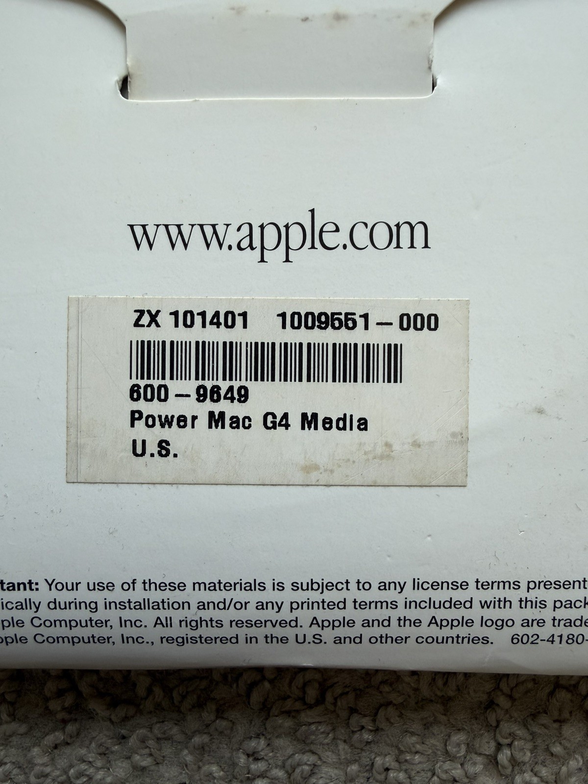 PowerMac G4 Restore Media Kit + AirPort Extreme disc
