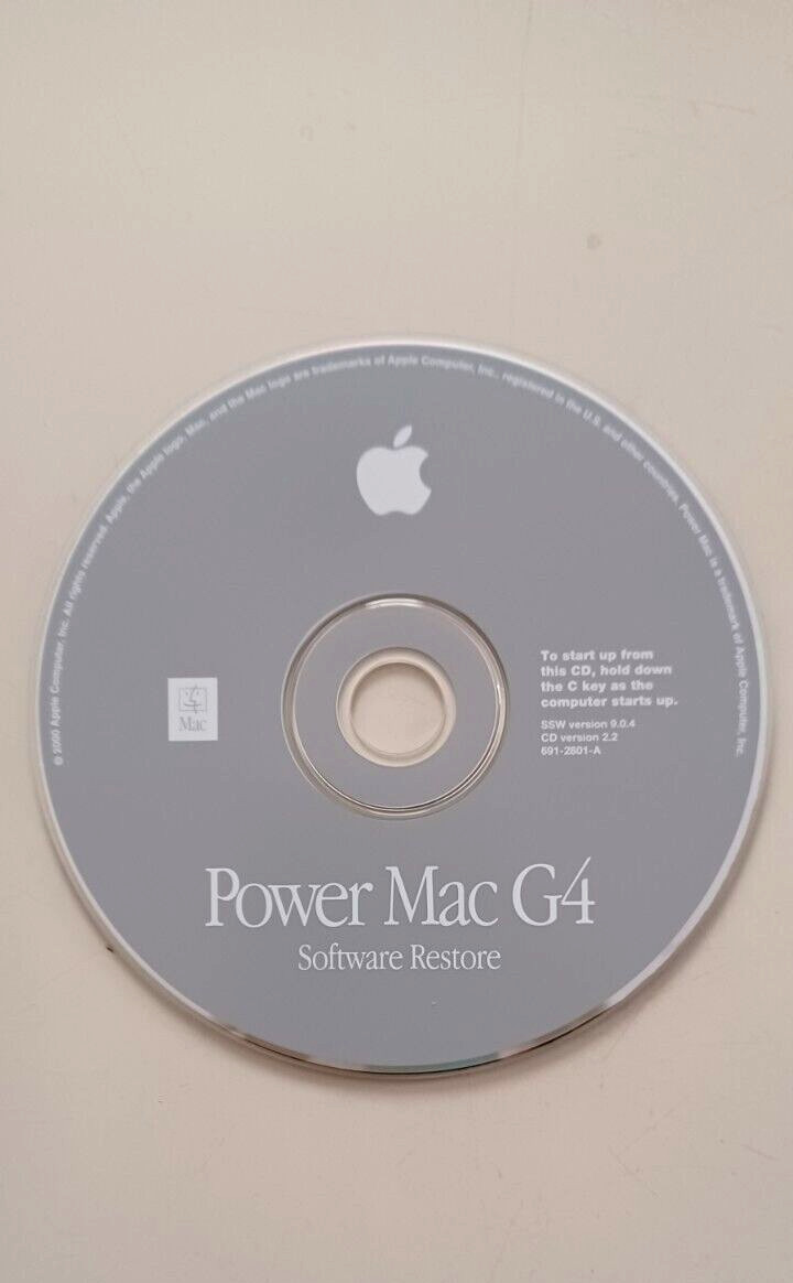 Apple Power Mac G4 Install Restore Discs Computer 2000