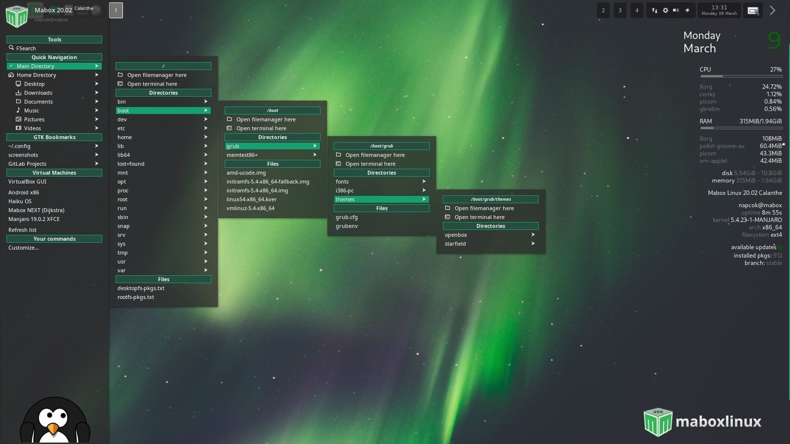 Latest New Release MaBox Ma Box Linux OS Operating System for PC on DVD