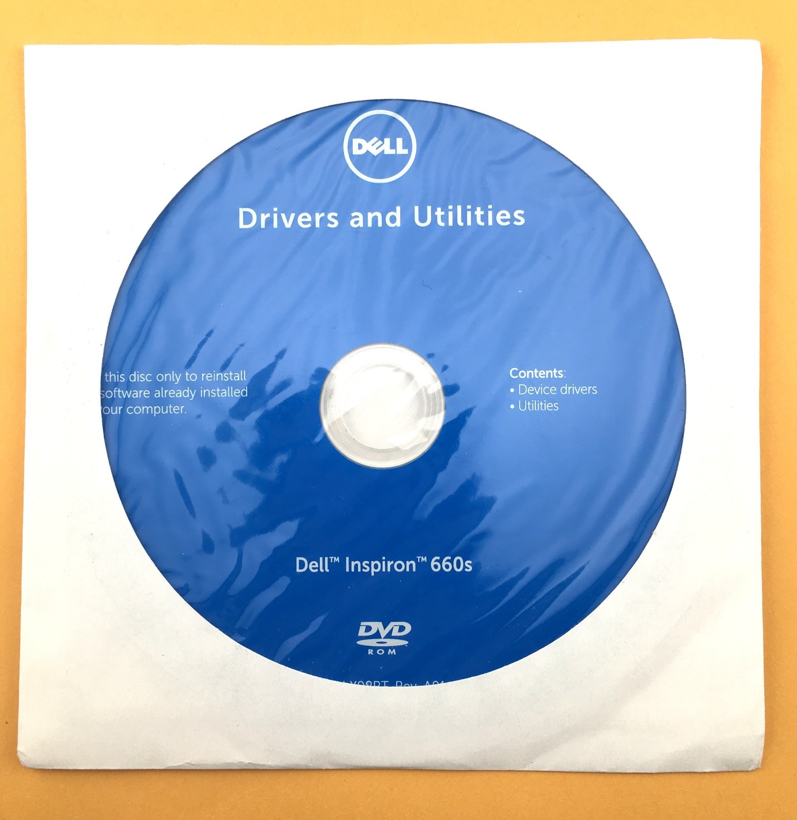 Dell Drivers and Utilities Disc for Inspiron 660s SEALED NO KEY -Read.