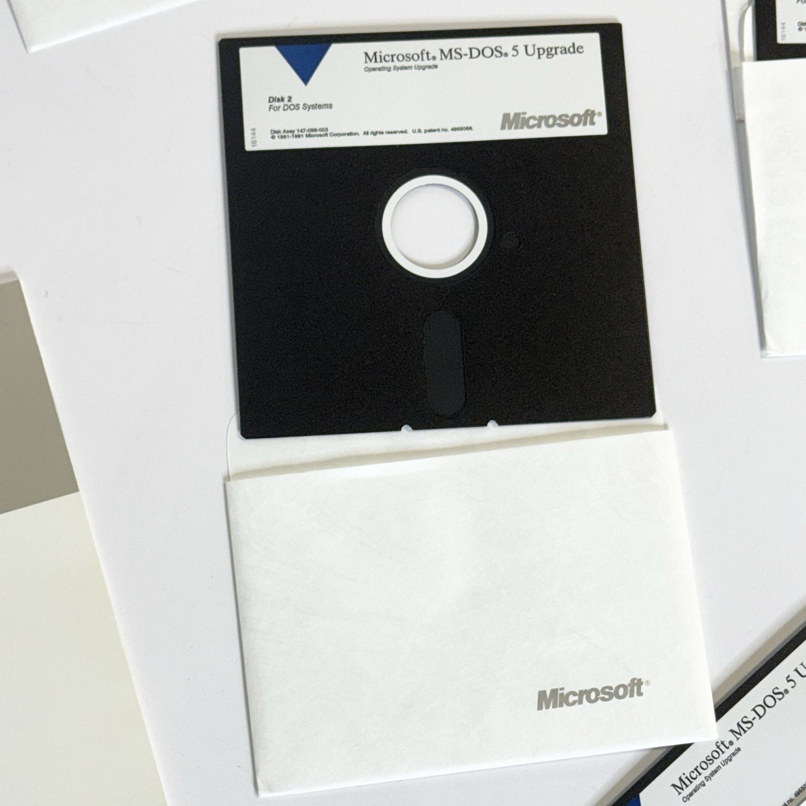 Microsoft MS-DOS 5 Operating System Upgrade 5.25″ Disks & Manuals Vintage 1991