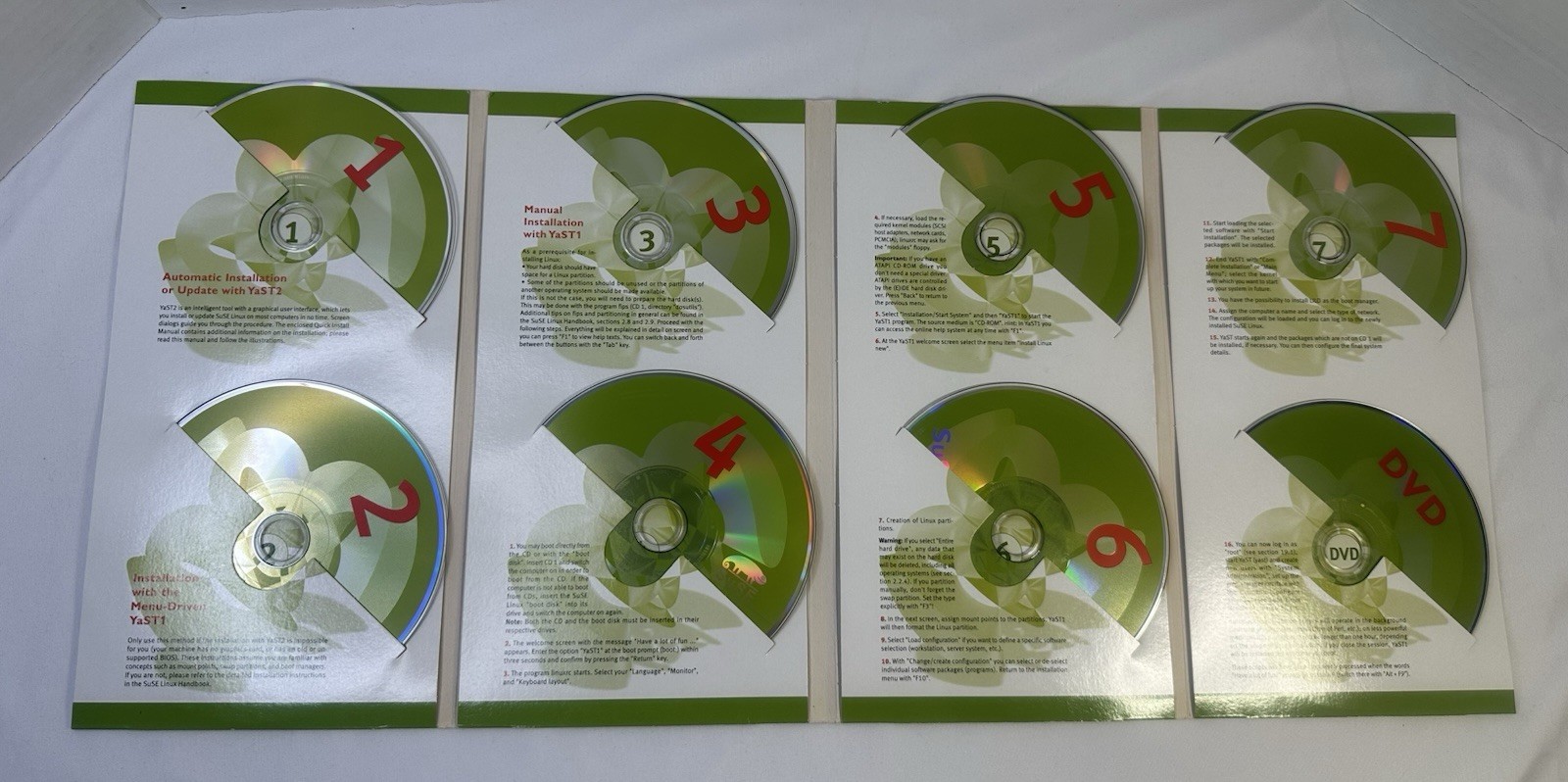 SuSE Linux 7.1 Professional 8 Disc CD Set