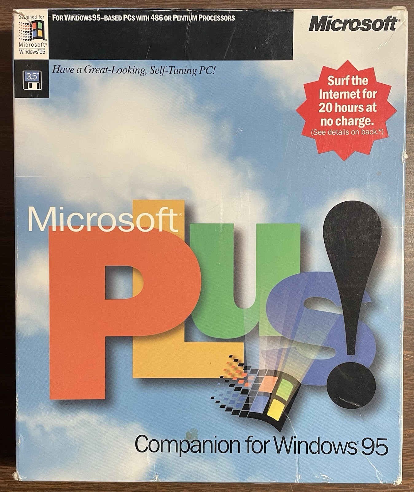Microsoft Plus Companion for Windows 95 3.5″ Floppy Disks Big Box PC