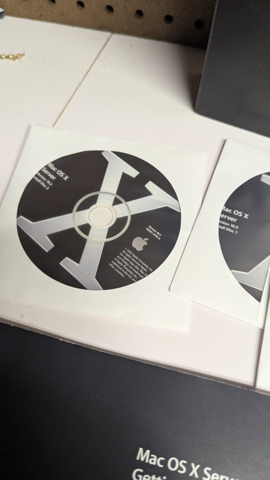 Apple Mac OS X Server 10.3 Panther unlimited clients key, OEM 4 CD Big Box