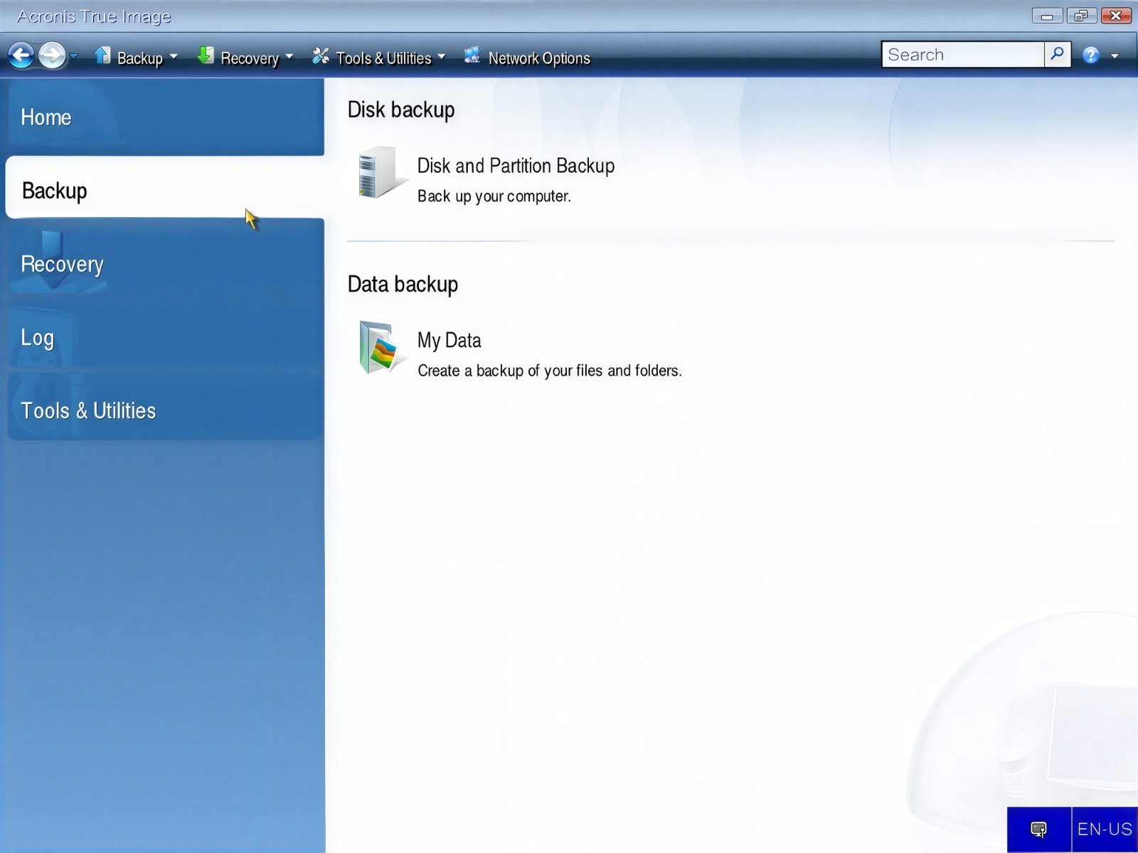Acronis True Image Bootable DVD/USB
