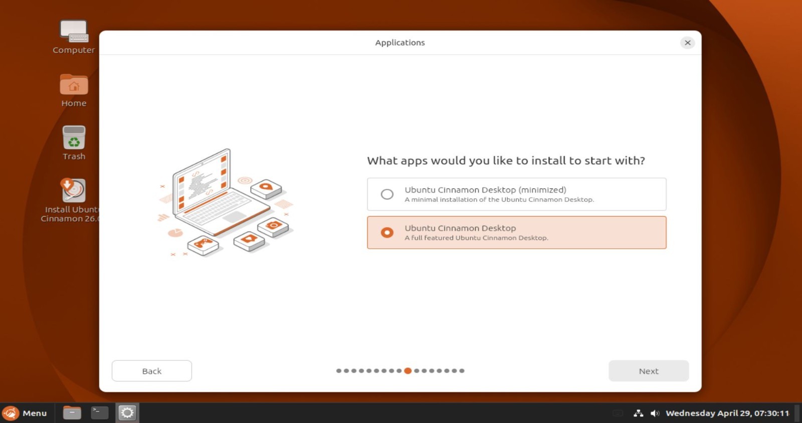 Ubuntu Cinnamon 26.04 LTS USB Live/Installer (Released April 25th, 2026) USA