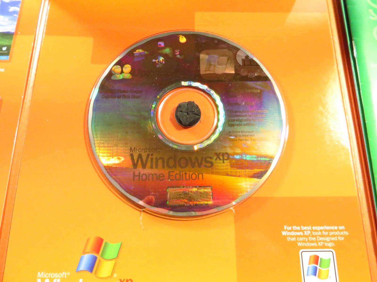 MICROSOFT WINDOWS XP HOME UPGRADE VERSION FOR 98/98SE/ME