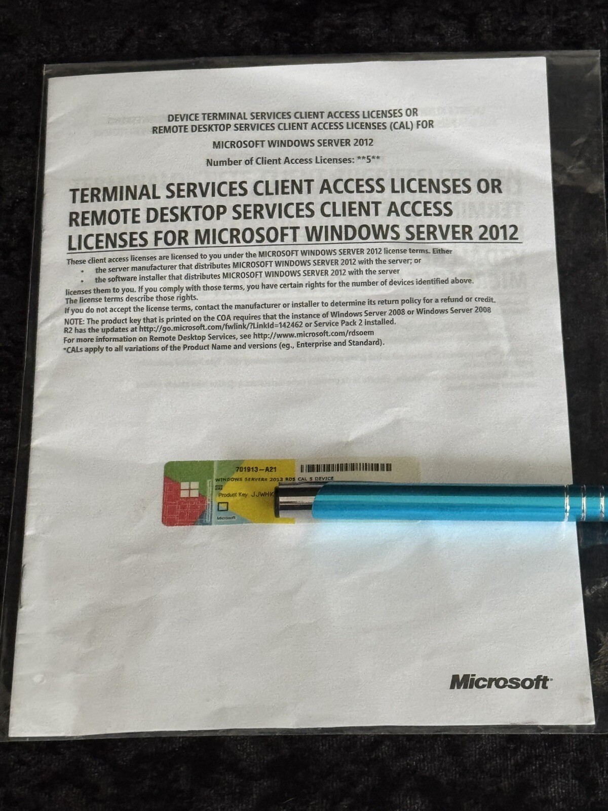 Windows Server 2012 / 2012 R2 Terminal Server / RDS 5 Device Cals