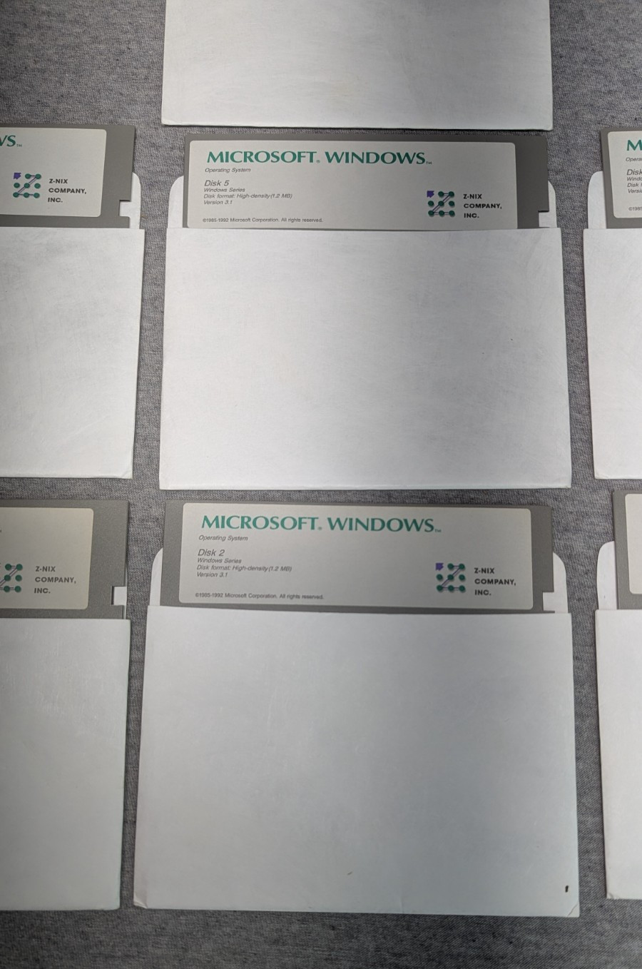 Microsoft Windows 3.1 5.25″ Floppy Disks