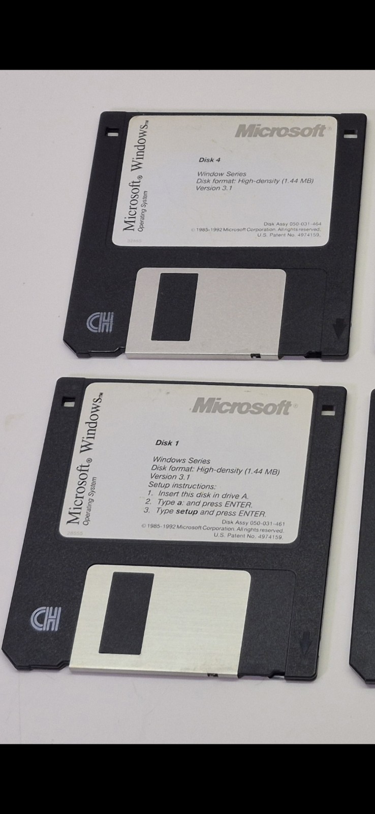 3.5″ HD Floppy Disk (1-6) Full Set Microsoft Windows 3.1 Operating System