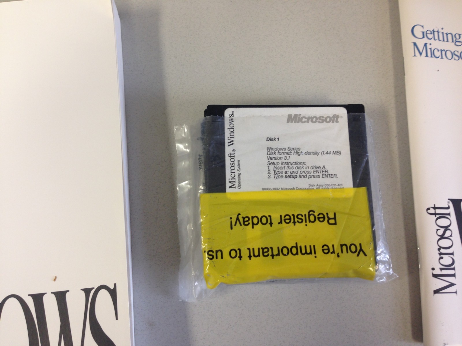 Genuine Microsoft Windows 3,1 Users Guide 6 Diskette 3 1/2″ Media Ver.