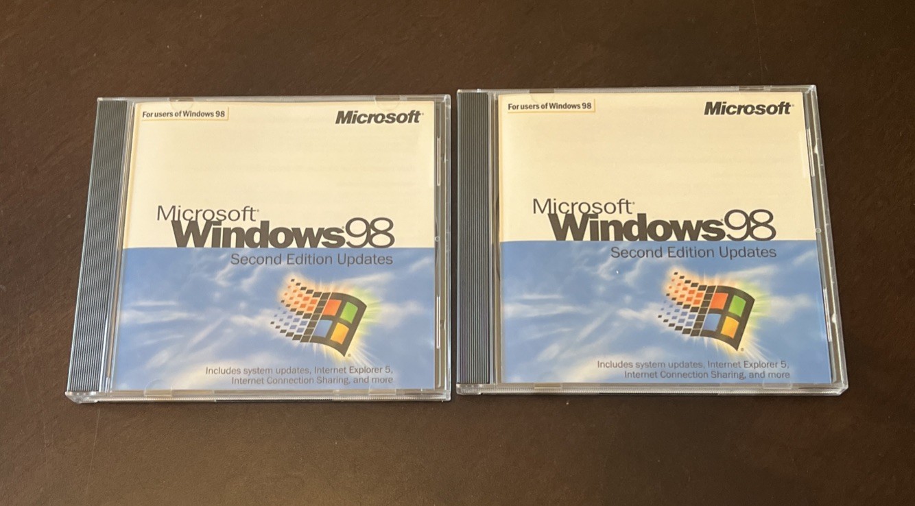 Microsoft Windows 98 Second Edition Updates PC OS & Book
