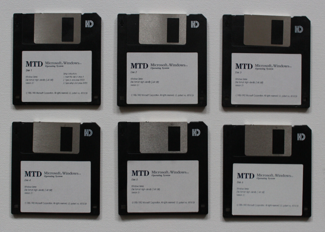 Floppy Disk Lot MS-DOS 5 5.0 6 6.0 Windows 3.1 WordPerfect Drivers Installation