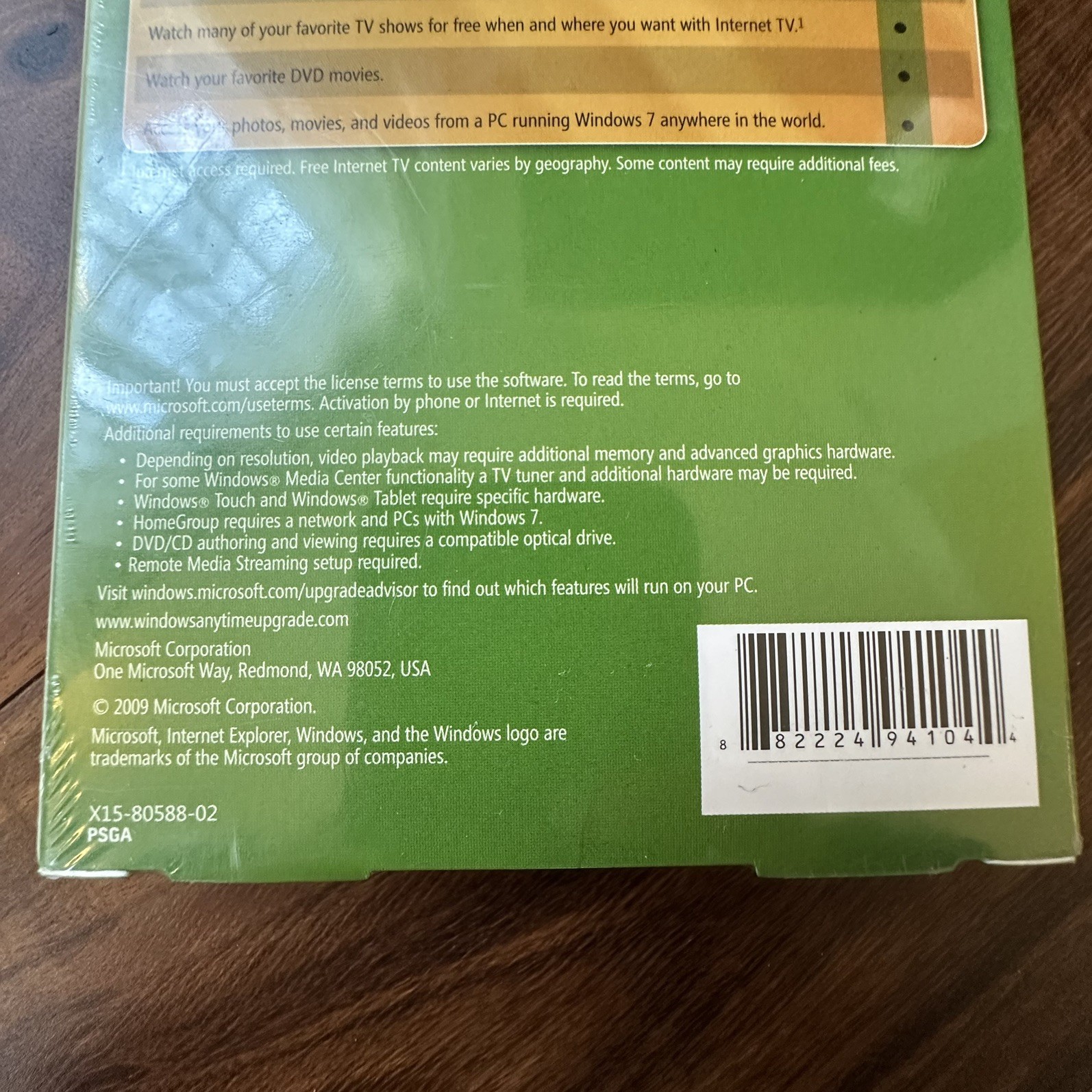 Microsoft Windows 7 Home Premium Upgrade Factory Sealed Complete in Box