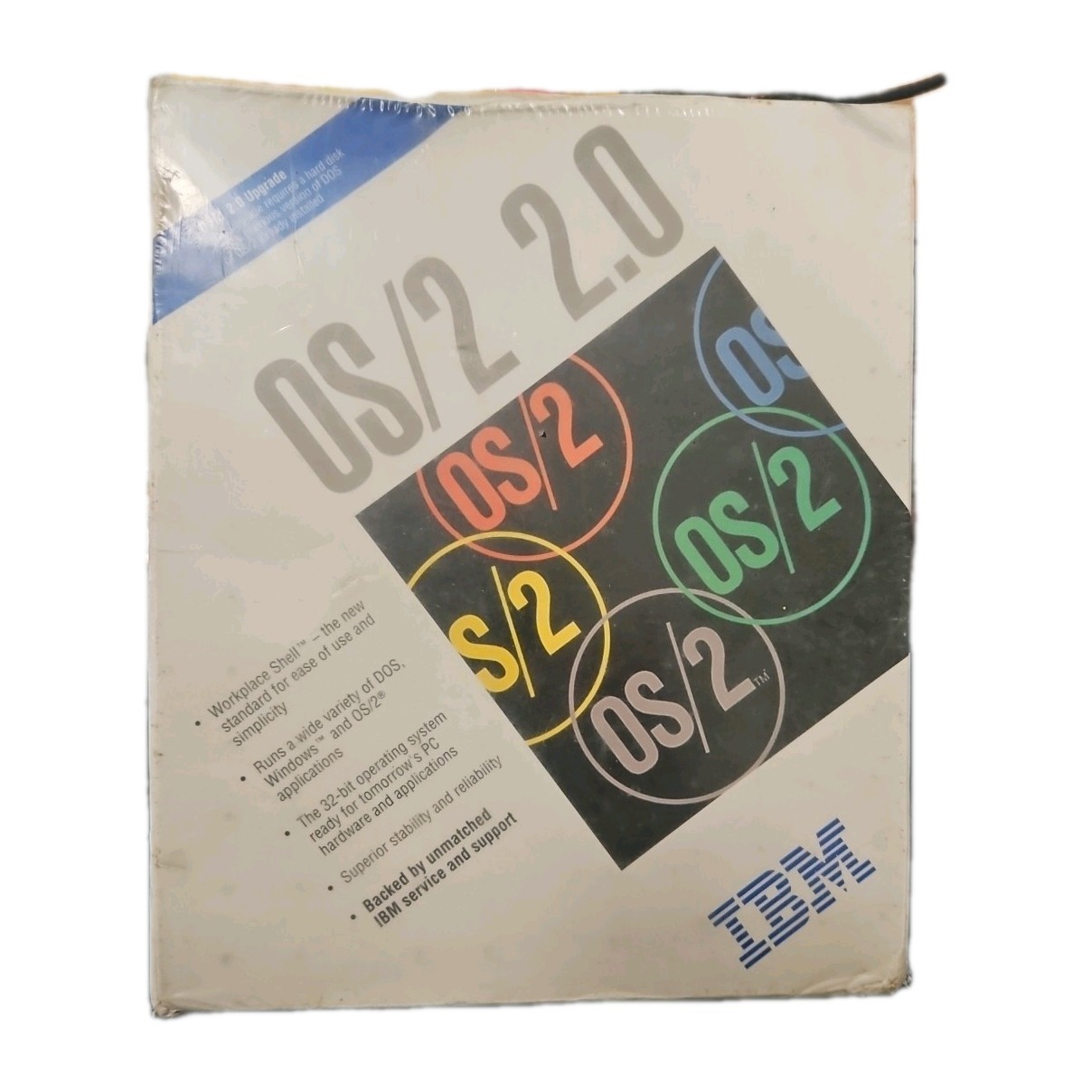 Vintage IBM Operating System Upgrade OS/2 2.0 Runs Windows, Dos And OS/2 NEW