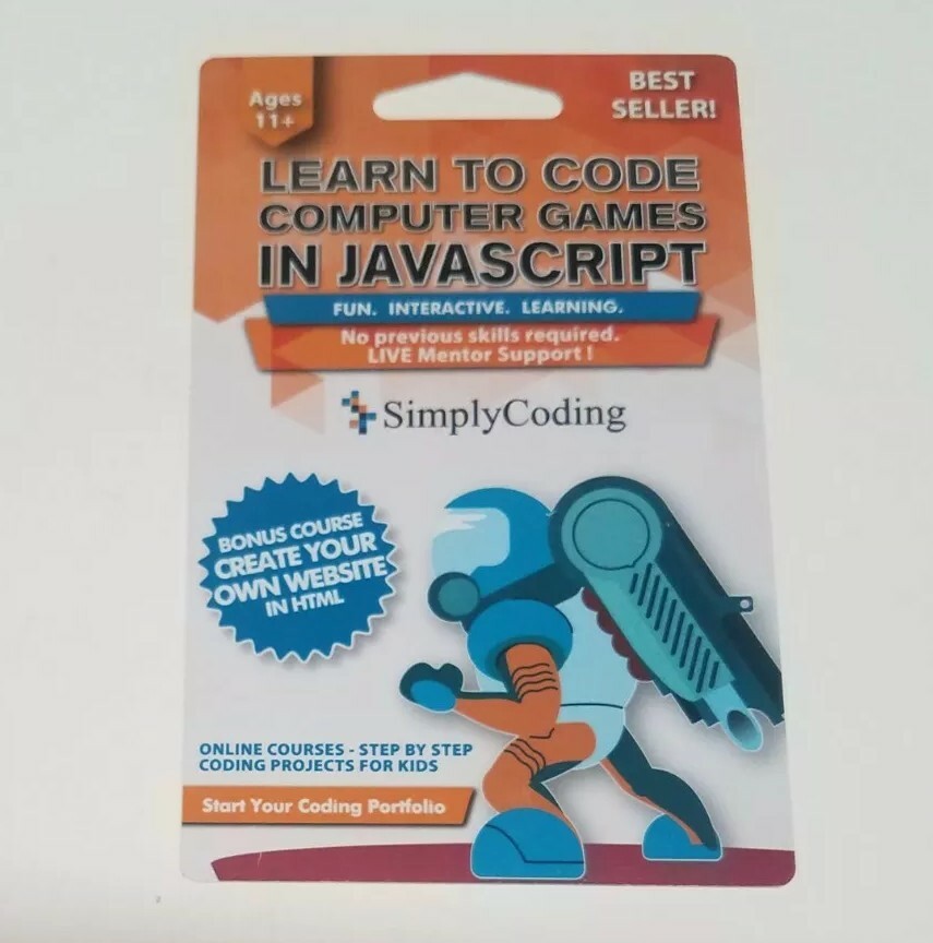 Simply Coding For Kids Computer Games In Javascript Design Software | Ages 11+