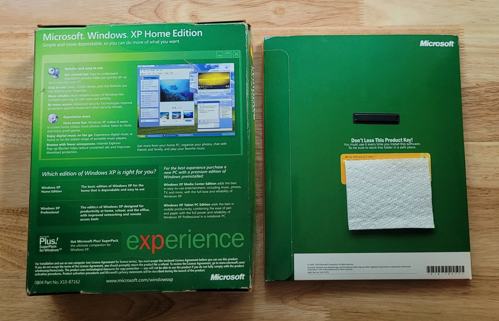 Microsoft Windows XP Home Edition SP2 Retail English CD Software 1 Device