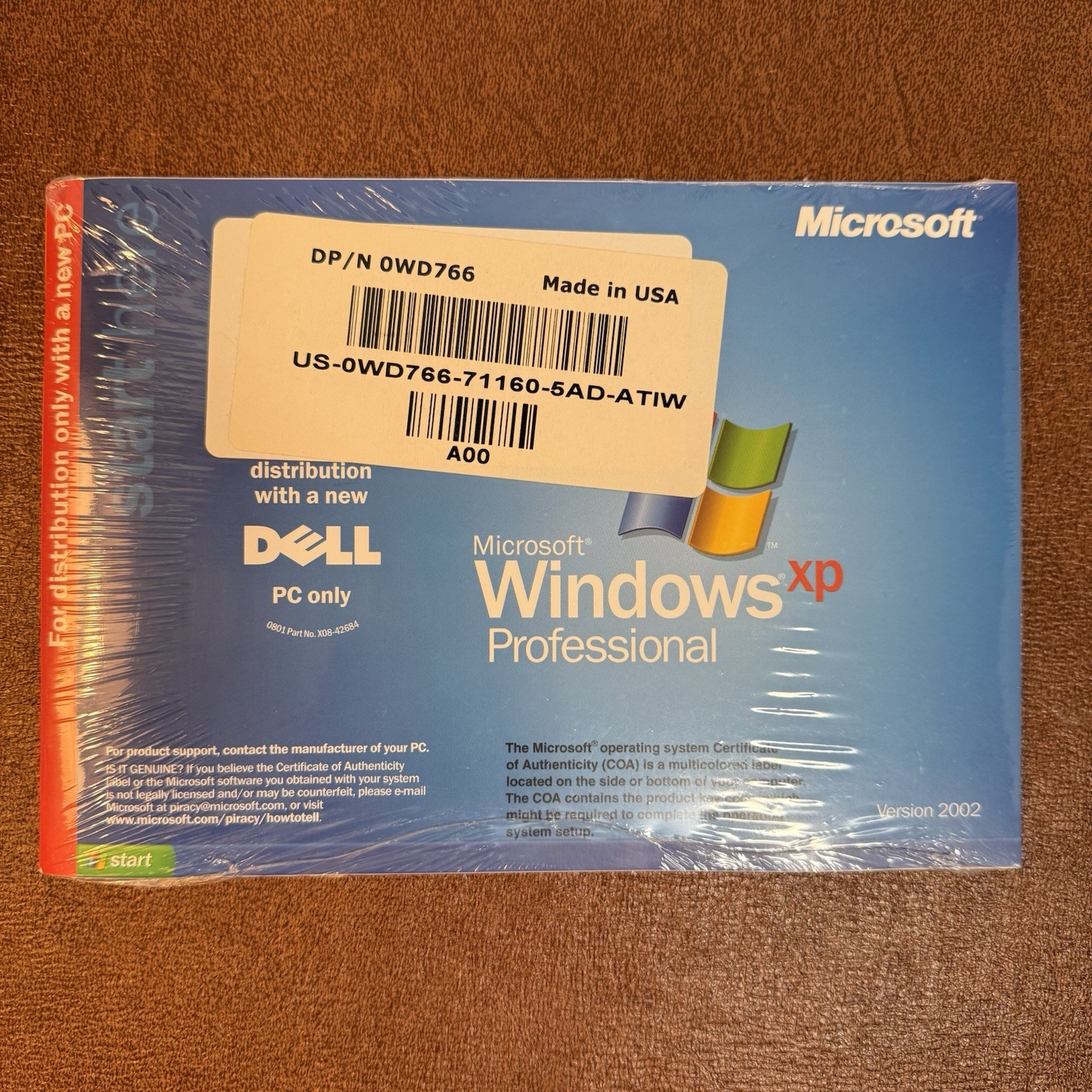 Dell Windows XP Pro 2005 Service Pack 2 Reinstallation CD – NEW SEALED