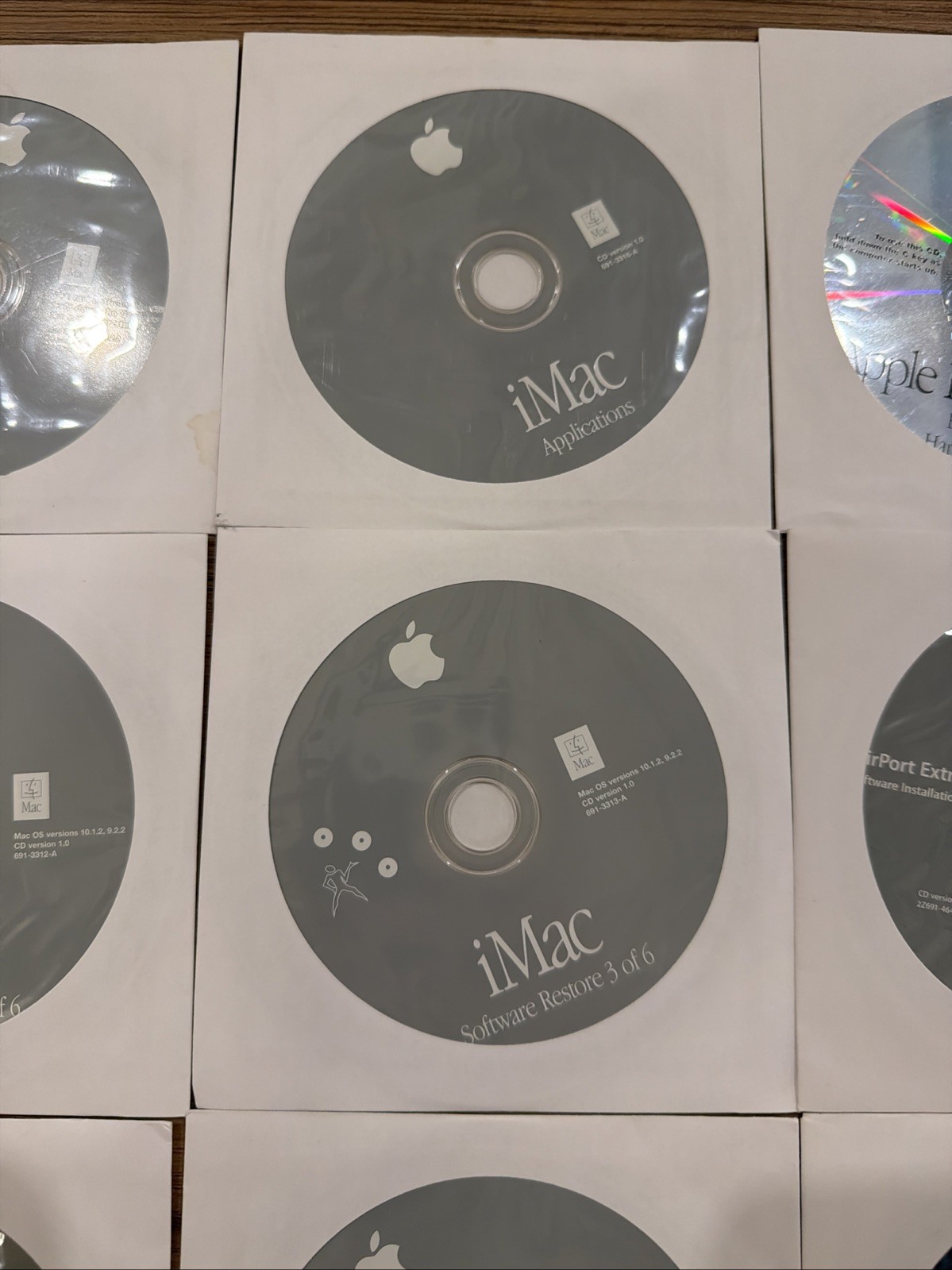 Apple iMac OS X Install Disks 10.1.2 + Applications + iMac Software Restore