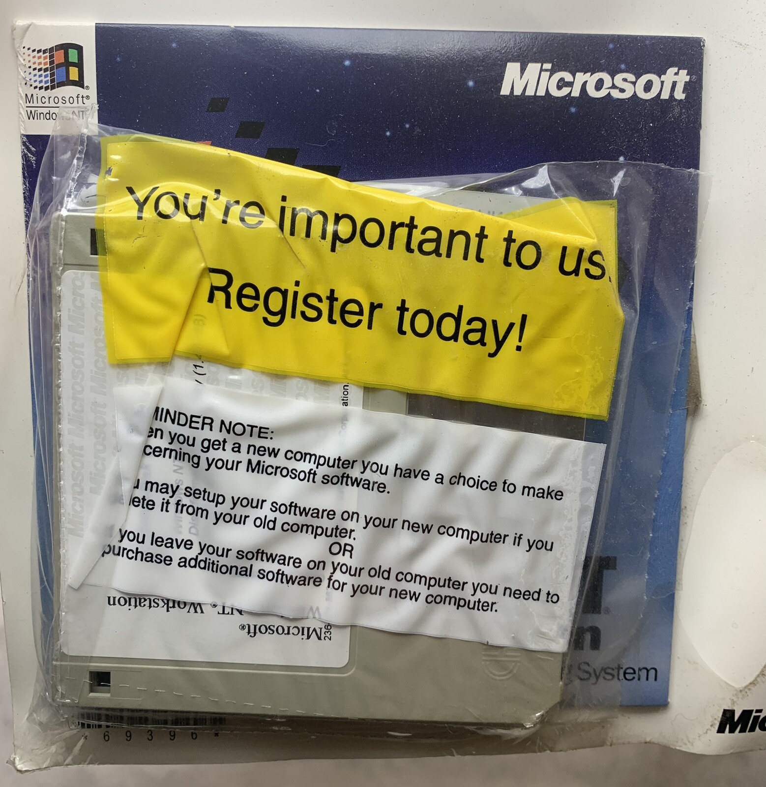 Old Microsoft Windows NT Workstation Basics & Installation Sealed Floppy Discs