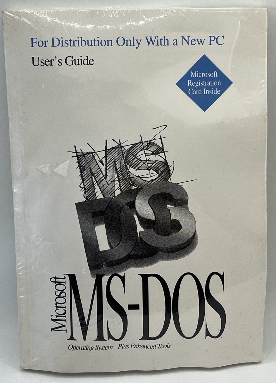 Microsoft MS-DOS OEM Software w User Guide 3 Floppy Disks COA Factory Sealed