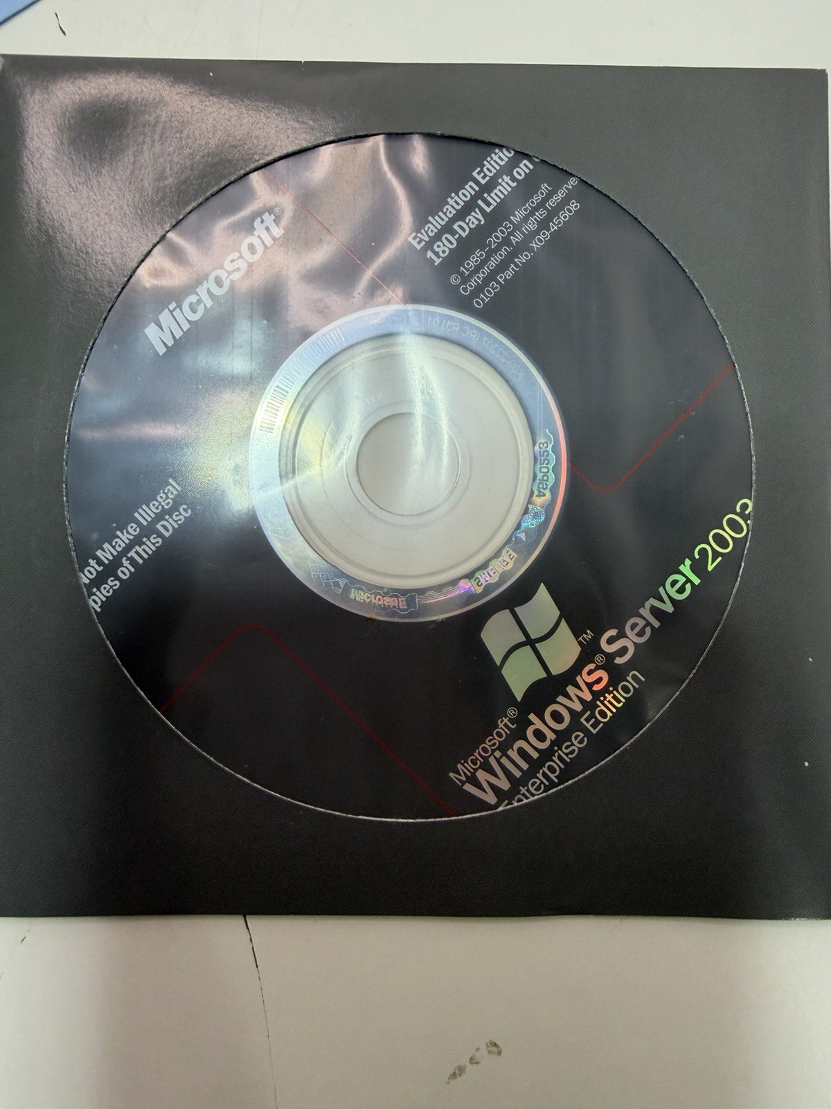 Microsoft Windows Server 2003 Enterprise – Evaluation CD + Product Key