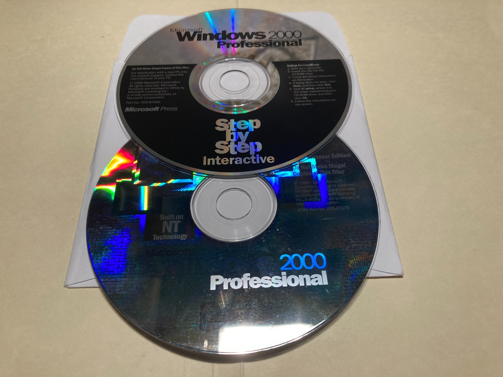 Microsoft Windows 2000 Professional OEM & Office Small Business CD Kit Read Desc