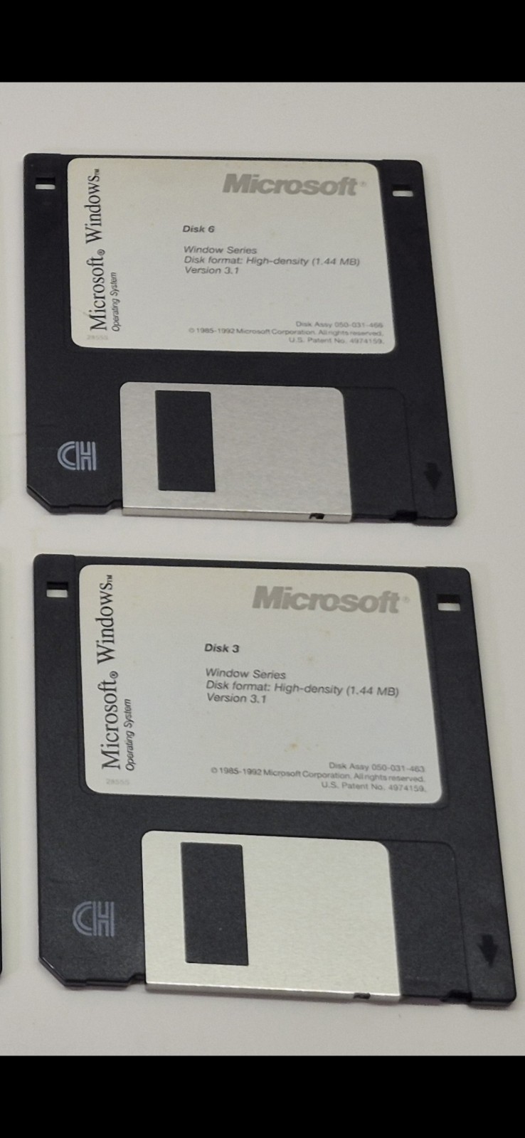 3.5″ HD Floppy Disk (1-6) Full Set Microsoft Windows 3.1 Operating System