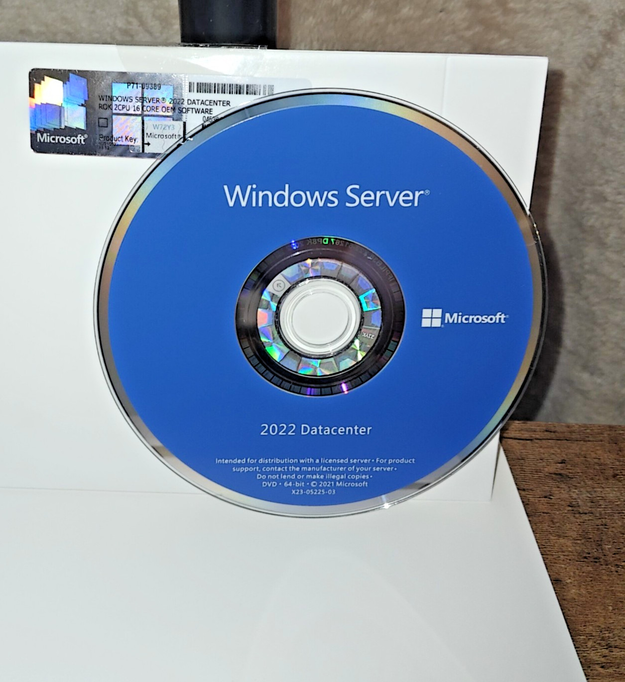 Microsoft Windows Server 2022 Standard – 24 Core/2VM License (P73-08346)