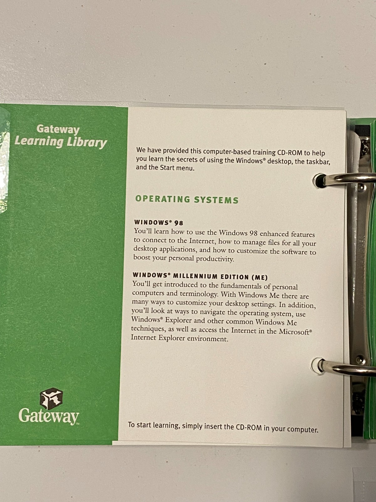 GATEWAY Computer’s Learning Library