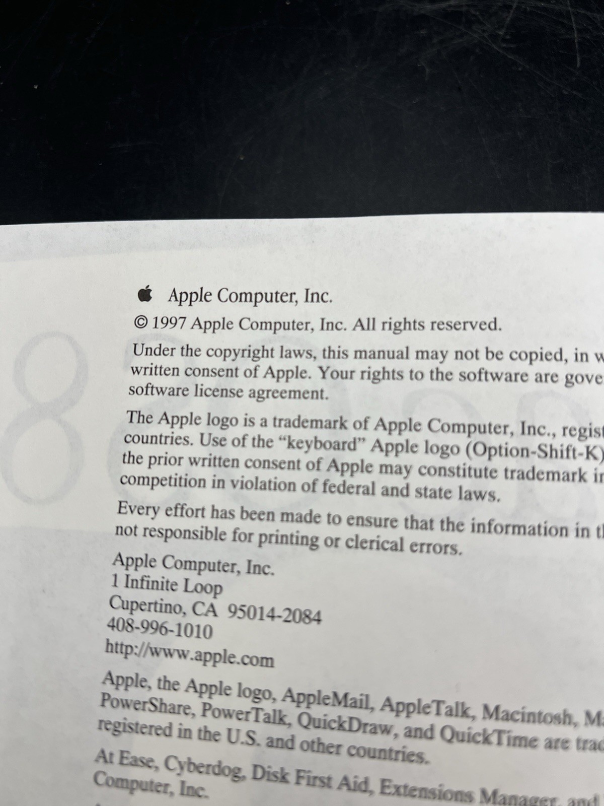 Vintage Mac OS 8 Original Installation Manual 1997 Mint Condition