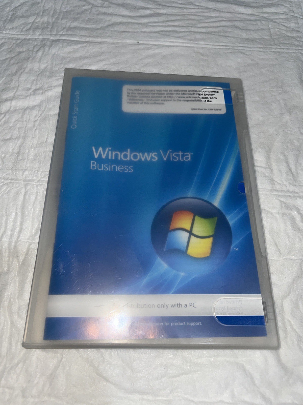 Windows Vista Business 32 bit Full Version w/ Product Key Not Sealed