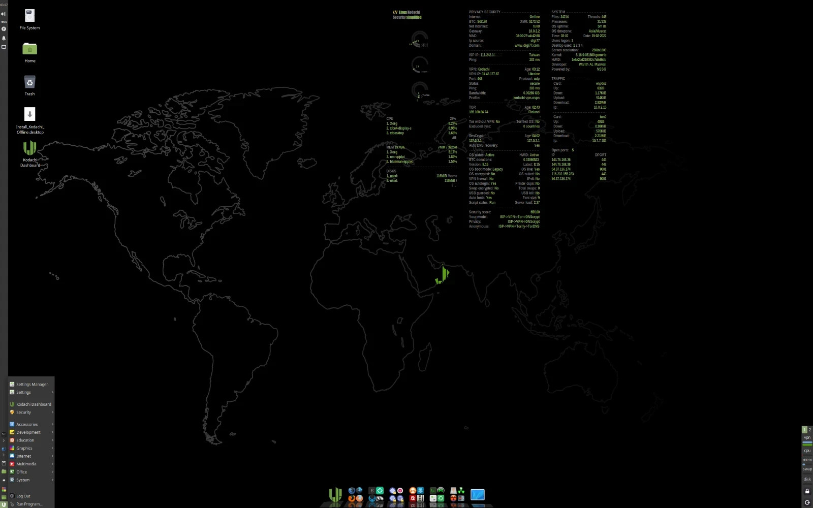 Kodachi Linux Live USB -Security -Pentesting -Antivirus BOOTABLE USB. Live OS