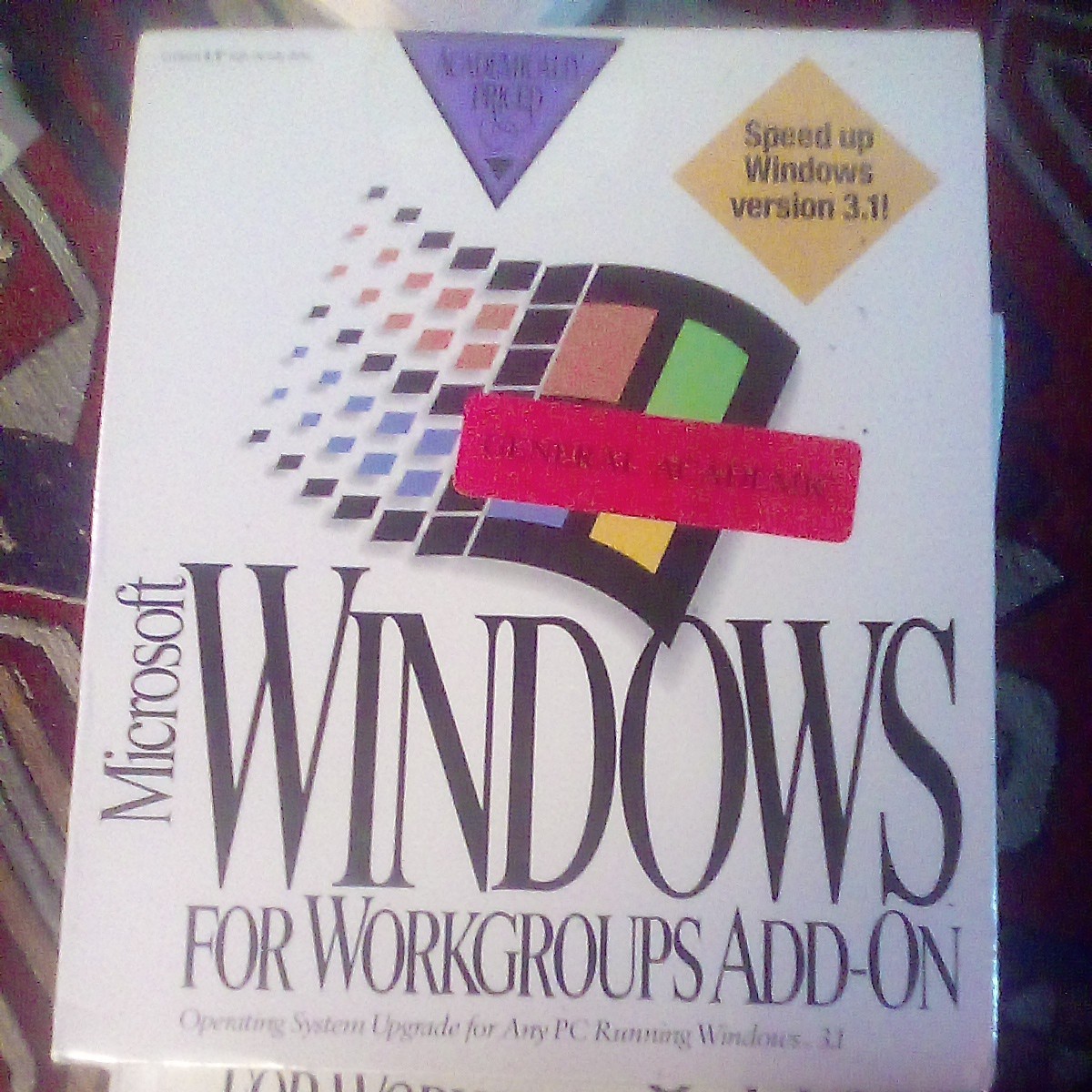 Microsoft Windows For WORKGROUPS ADD-ON 3.1 Operating System *NEW SEALED*