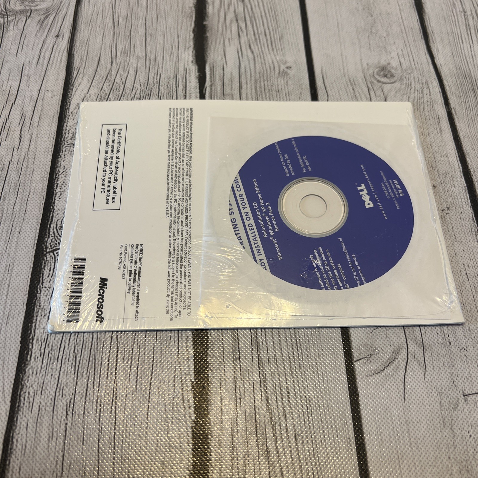 Microsoft Windows XP Home Edition PC Version 2002 Software- New Sealed