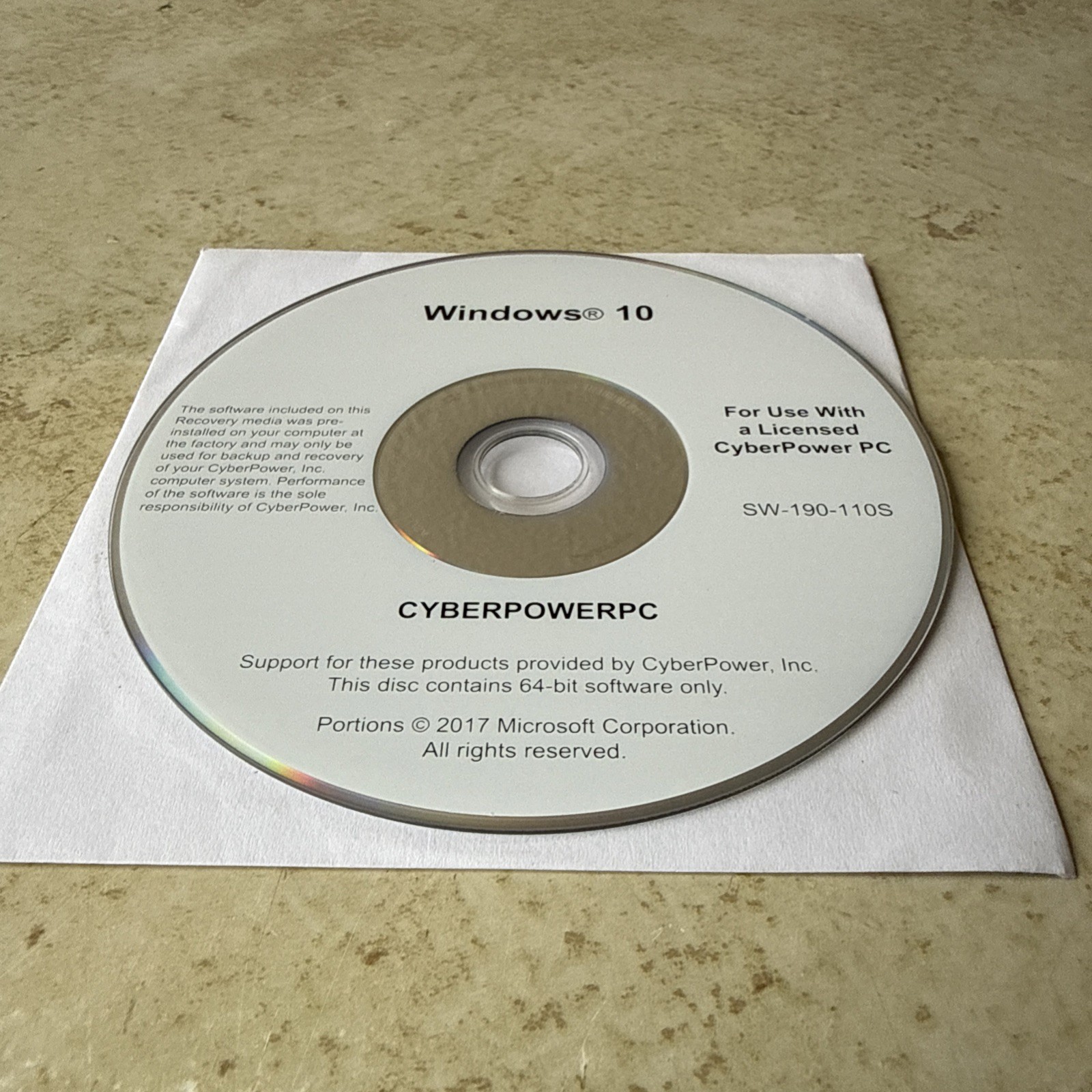CyberPower Microsft Windows 10 64bit – 2017